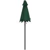 Parasoll grön 200x224 cm aluminium vidaXL – miniatyr 4