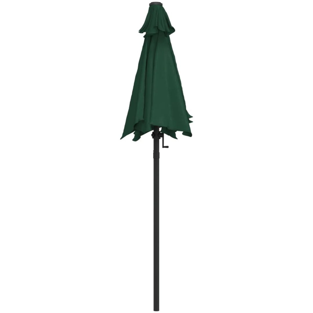Parasoll grön 200x224 cm aluminium vidaXL – bild 4