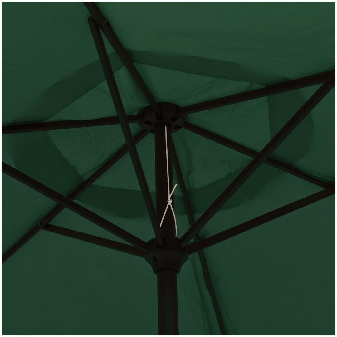 Parasoll grön 200x224 cm aluminium vidaXL – bild 5