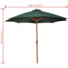 Parasoll grön 258 cm vidaXL – miniatyr 7