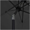 Parasoll med LEDs och aluminiumstång 300 cm antracit vidaXL – miniatyr 6