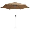 Parasoll med LEDs och aluminiumstång 300 cm taupe vidaXL – miniatyr 3