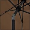 Parasoll med LEDs och aluminiumstång 300 cm taupe vidaXL – miniatyr 6