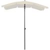 Parasoll med stång 200x130 cm sand vidaXL – miniatyr 2