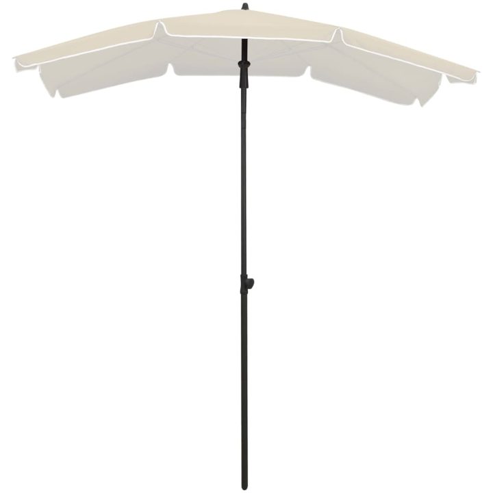 Parasoll med stång 200x130 cm sand vidaXL – bild 2