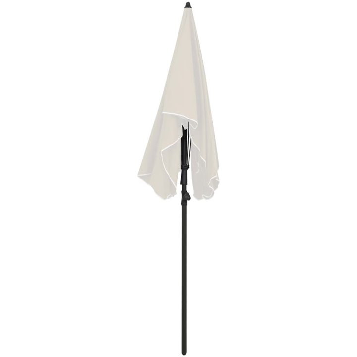 Parasoll med stång 200x130 cm sand vidaXL – bild 4