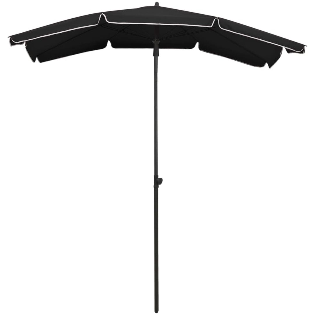 Parasoll med stång 200x130 cm svart vidaXL – bild 2