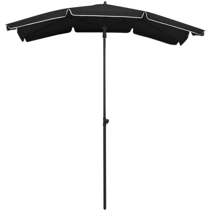 Parasoll med stång 200x130 cm svart vidaXL – bild 2