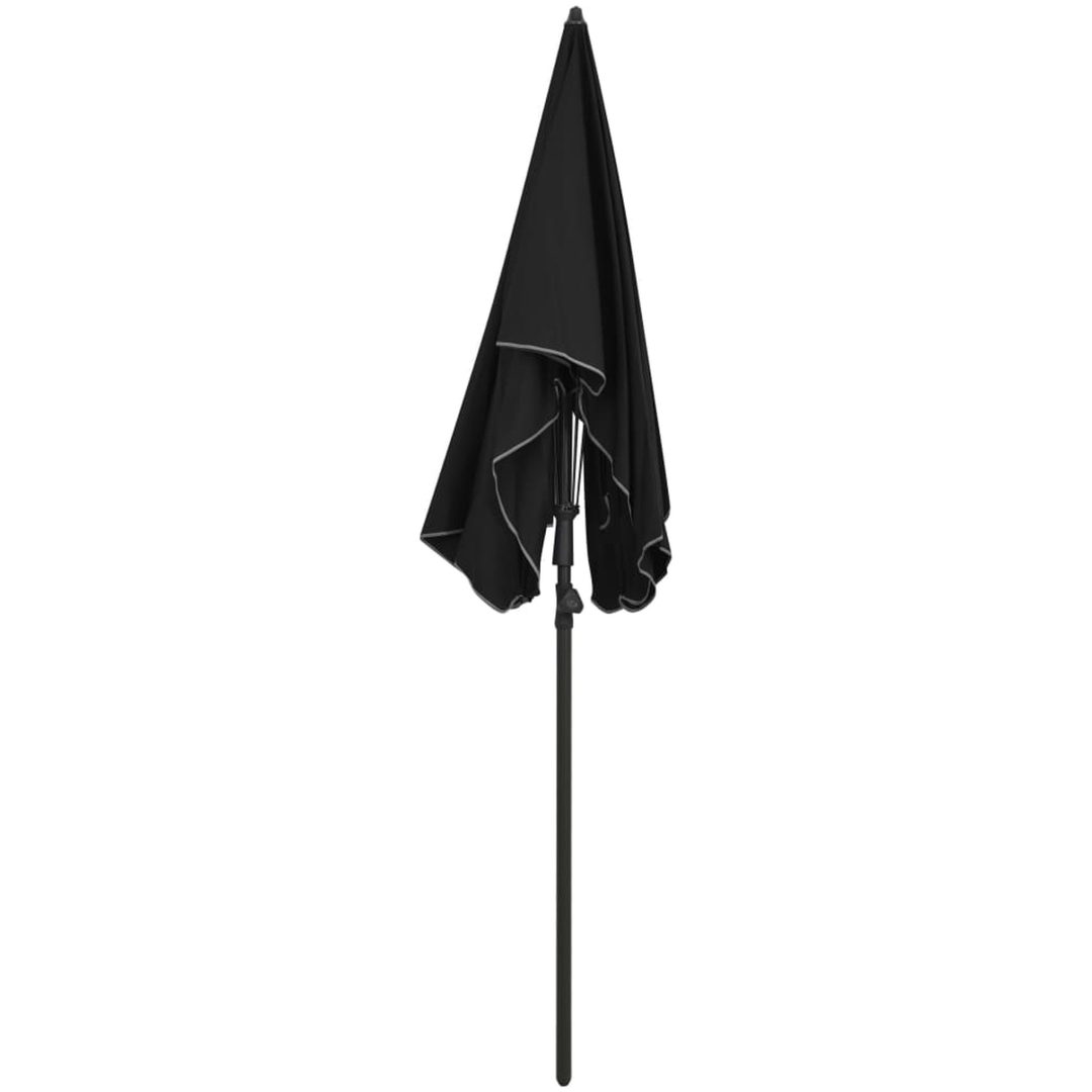 Parasoll med stång 200x130 cm svart vidaXL – bild 3