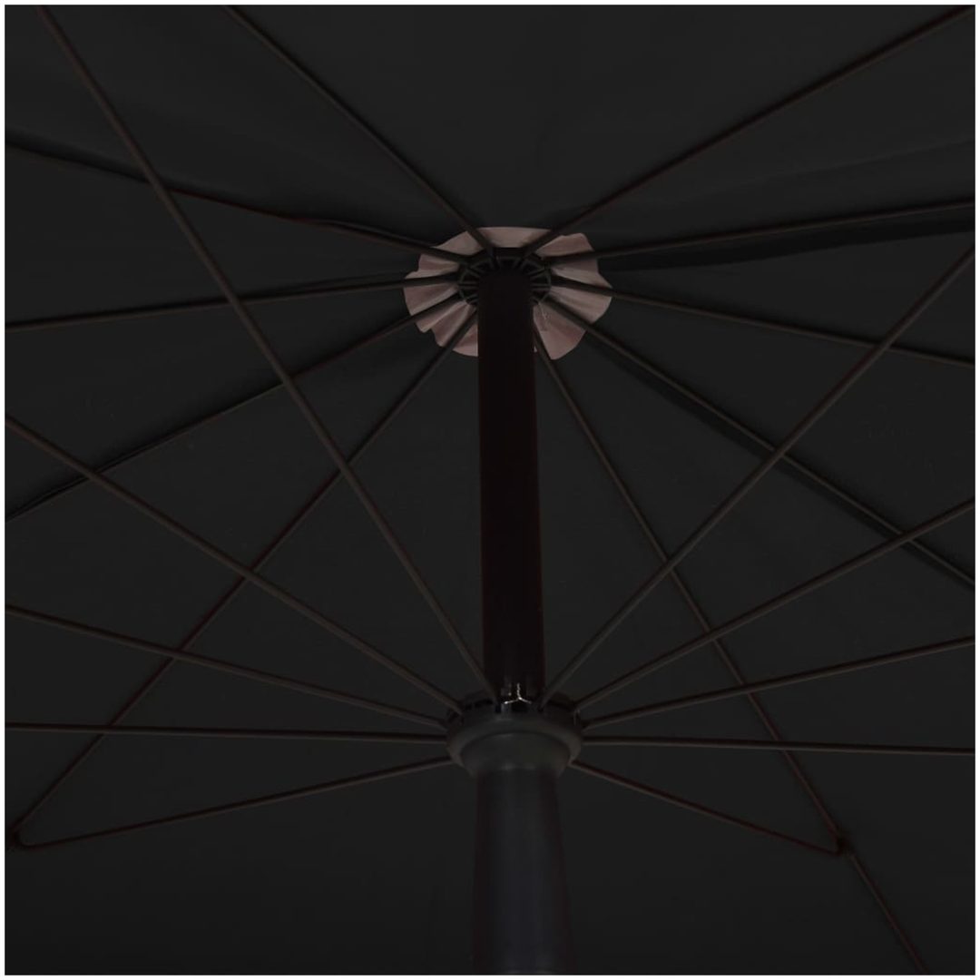 Parasoll med stång 200x130 cm svart vidaXL – bild 5