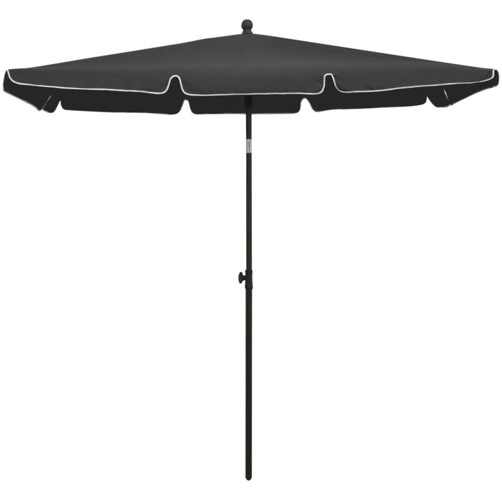 Parasoll med stång 210x140 cm antracit vidaXL – bild 2