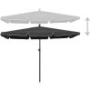Parasoll med stång 210x140 cm antracit vidaXL – miniatyr 3