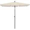 Parasoll med stång 210x140 cm sand vidaXL – miniatyr 2