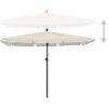 Parasoll med stång 210x140 cm sand vidaXL – miniatyr 3