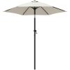 Parasoll sandvit 200x224 cm aluminium vidaXL – miniatyr 2