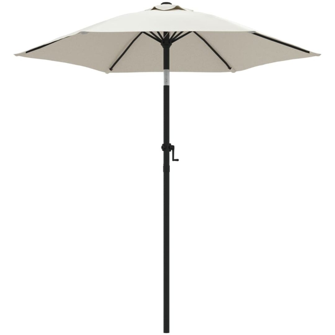 Parasoll sandvit 200x224 cm aluminium vidaXL – bild 2