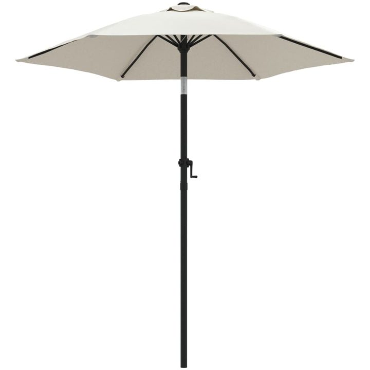 Parasoll sandvit 200x224 cm aluminium vidaXL – bild 2