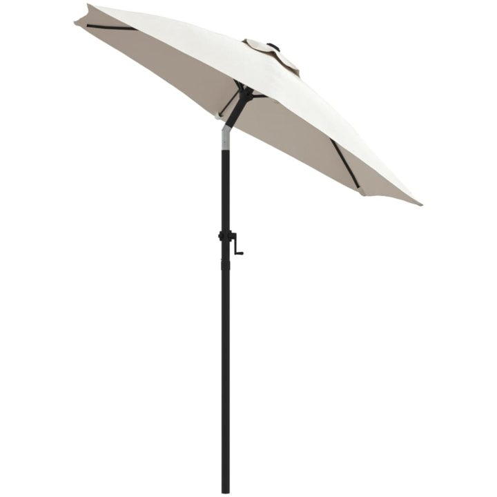 Parasoll sandvit 200x224 cm aluminium vidaXL – bild 3
