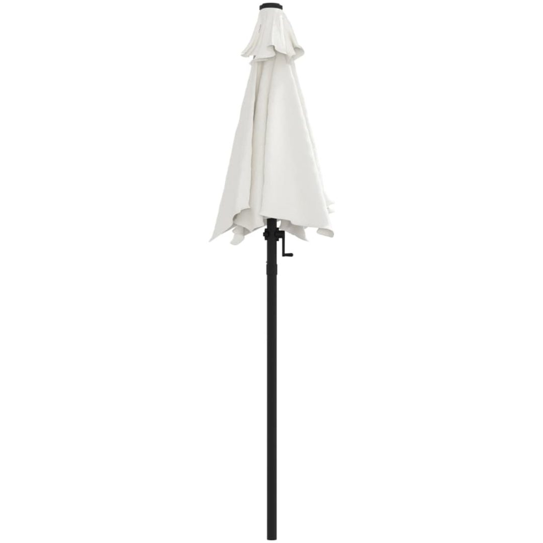 Parasoll sandvit 200x224 cm aluminium vidaXL – bild 4