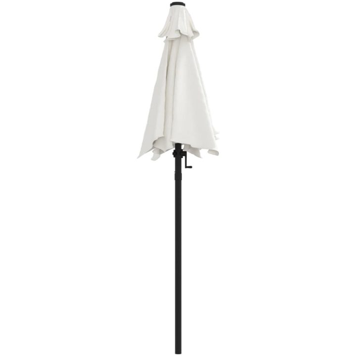 Parasoll sandvit 200x224 cm aluminium vidaXL – bild 4