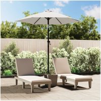 Parasoll sandvit 200x224 cm aluminium vidaXL