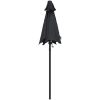 Parasoll svart 200x224 cm aluminium vidaXL – miniatyr 4