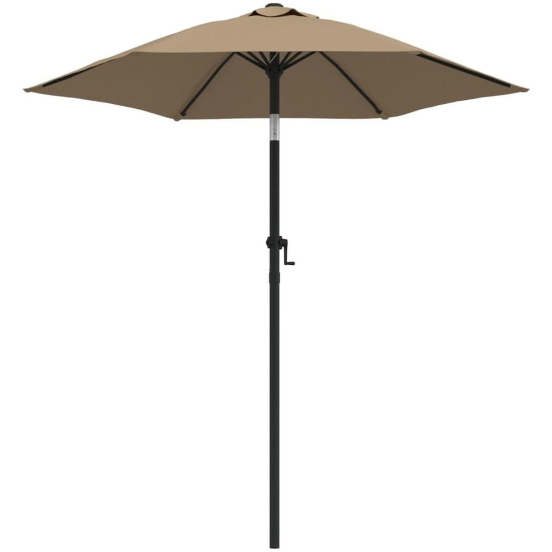 Parasoll taupe 200x224 cm aluminium vidaXL – bild 2