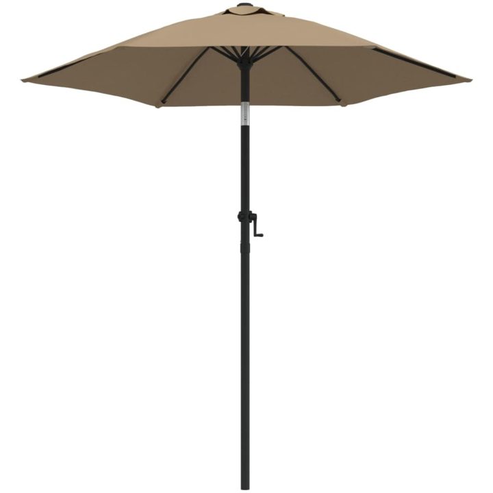 Parasoll taupe 200x224 cm aluminium vidaXL – bild 2