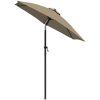 Parasoll taupe 200x224 cm aluminium vidaXL – miniatyr 3