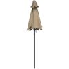 Parasoll taupe 200x224 cm aluminium vidaXL – miniatyr 4