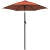 Parasoll terrakotta 200x224 cm aluminium vidaXL – miniatyr 2