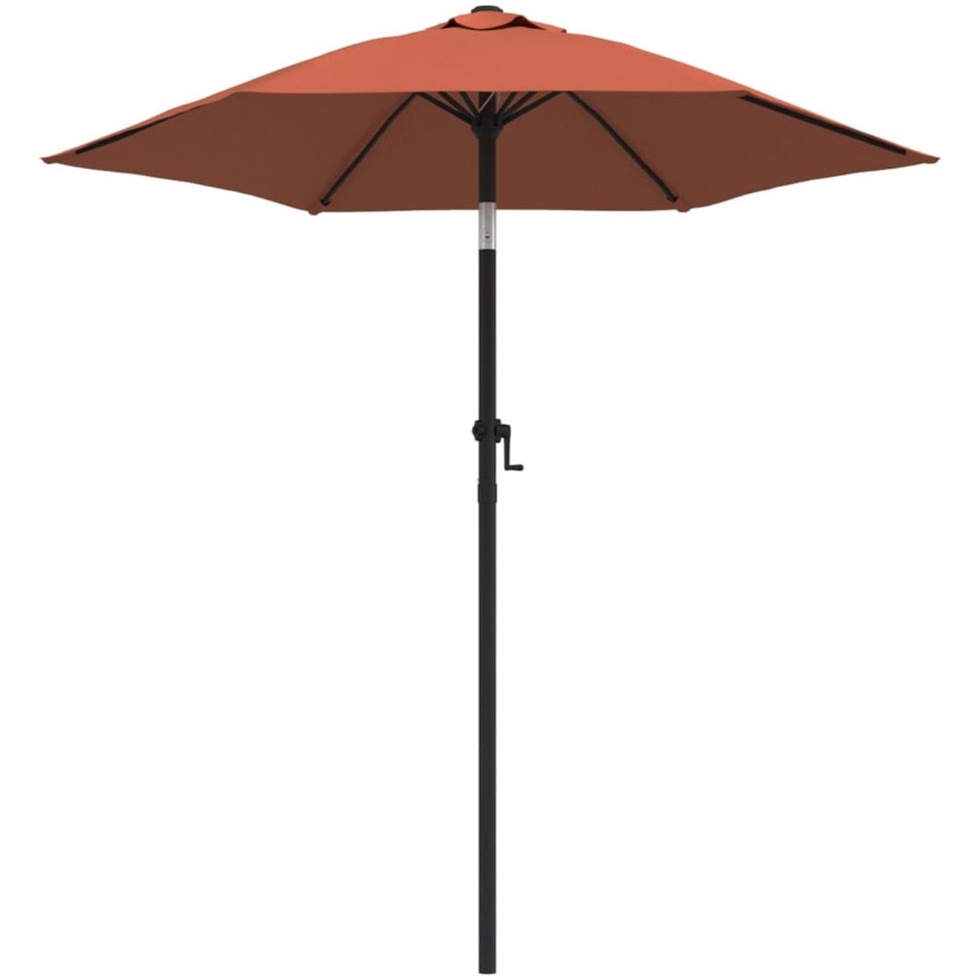 Parasoll terrakotta 200x224 cm aluminium vidaXL – bild 2