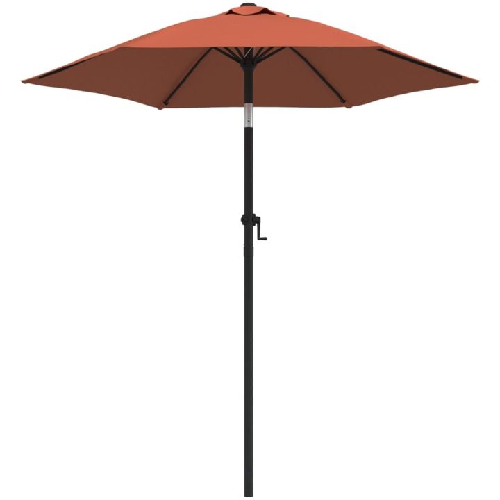 Parasoll terrakotta 200x224 cm aluminium vidaXL – bild 2