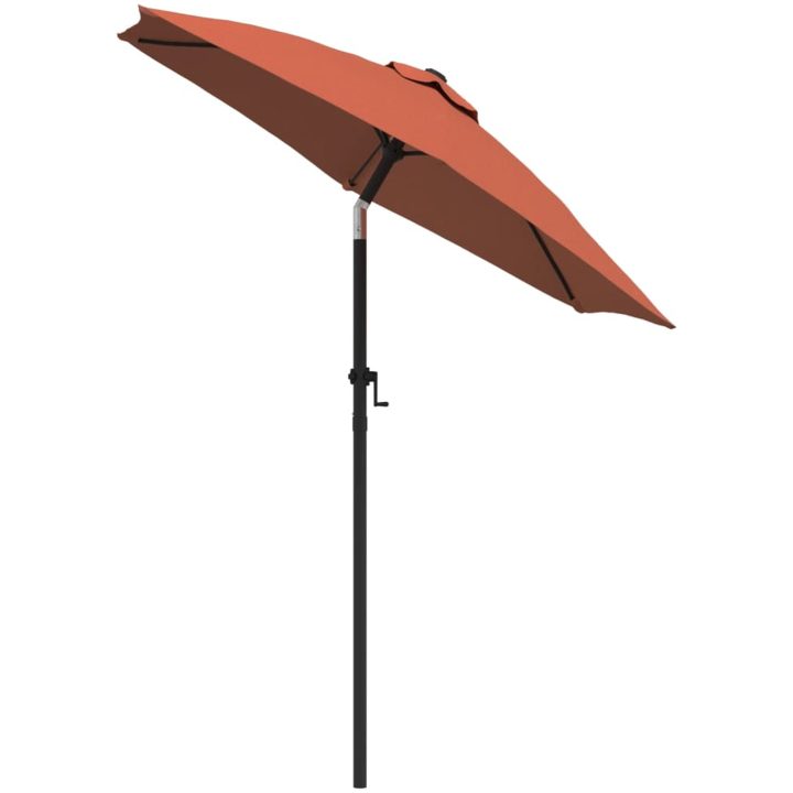 Parasoll terrakotta 200x224 cm aluminium vidaXL – bild 3