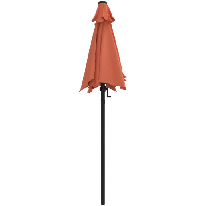 Parasoll terrakotta 200x224 cm aluminium vidaXL – bild 4