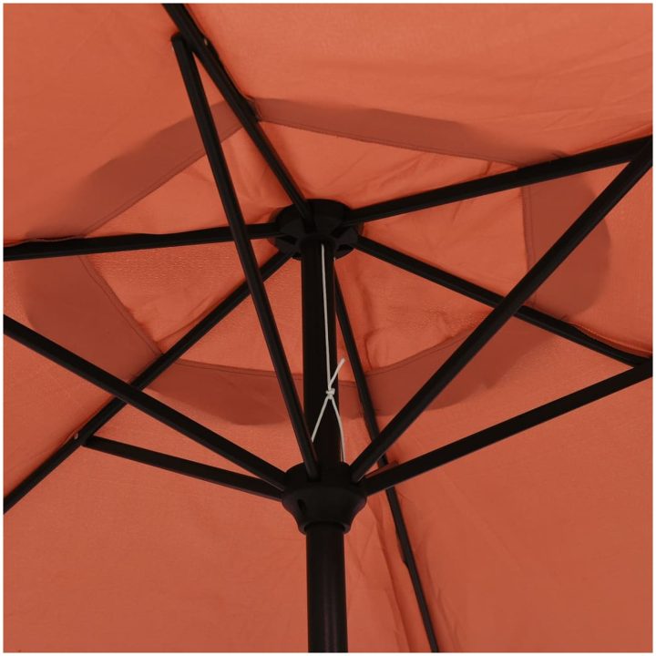 Parasoll terrakotta 200x224 cm aluminium vidaXL – bild 5