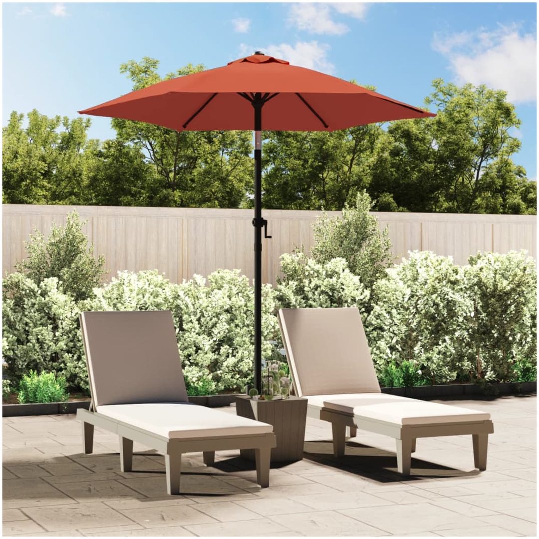 Parasoll terrakotta 200x224 cm aluminium vidaXL