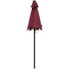 Parasoll vinröd 200x224 cm aluminium vidaXL – miniatyr 4
