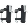 Parasollfästen för balkong 2 st 25-38 mm Stål vidaXL – miniatyr 1