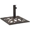 Parasollfot brons 12 kg 49 cm gjutjärn vidaXL 49 x 49 x 33 cm – miniatyr 2