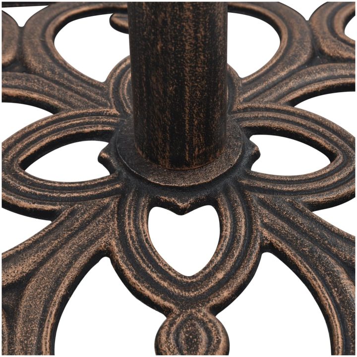 Parasollfot brons 12 kg 49 cm gjutjärn vidaXL 49 x 49 x 33 cm – bild 6