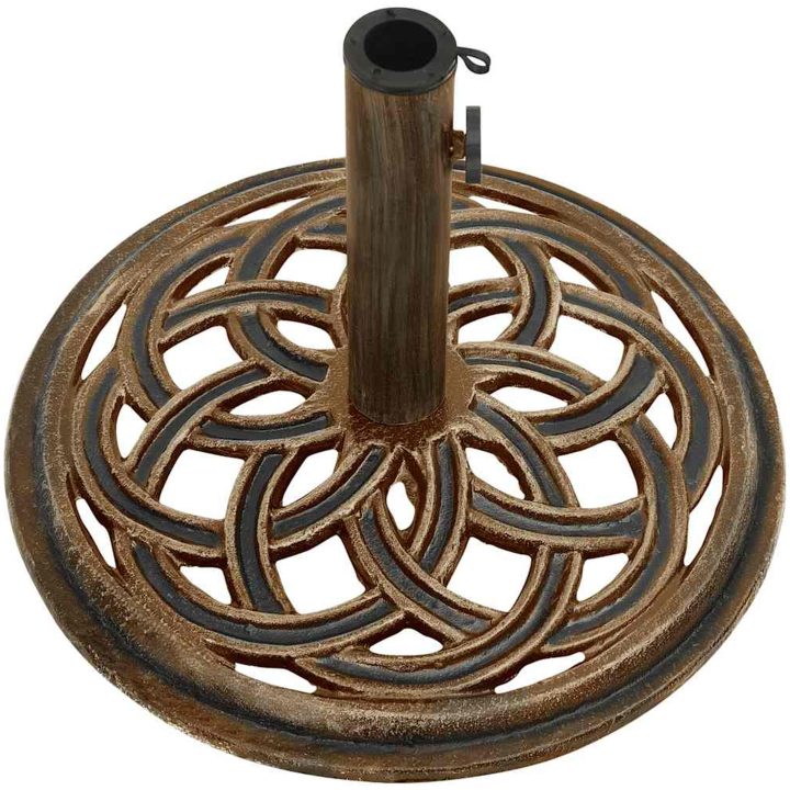 Parasollfot brons 44x gjutjärn vidaXL ⌀44 x 31 cm – bild 5