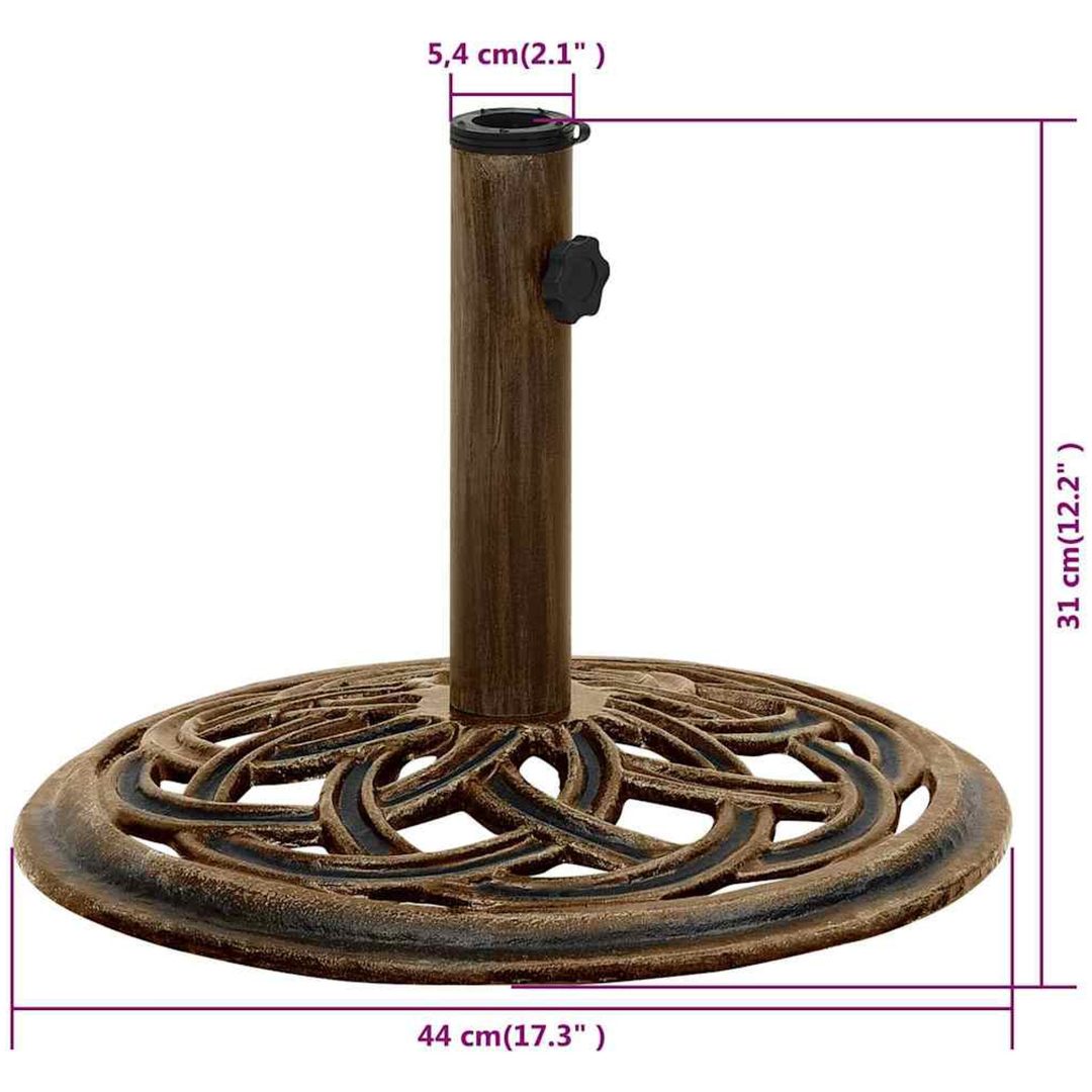 Parasollfot brons 44x gjutjärn vidaXL ⌀44 x 31 cm – bild 9
