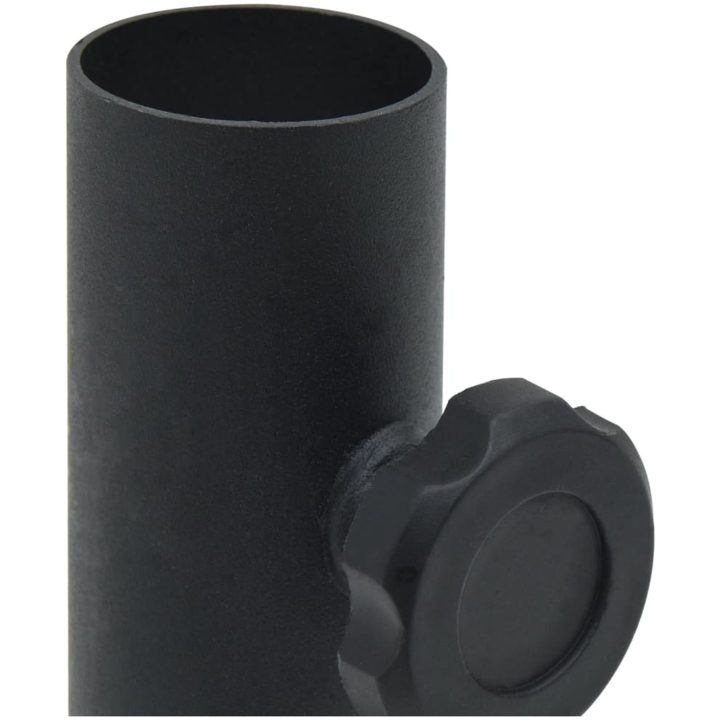 Parasollfot för ⌀32/34/38 mm stolpe matt svart stål vidaXL – bild 5