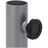 Parasollfot för ⌀32/34/38 mm stolpe silver stål vidaXL – miniatyr 5