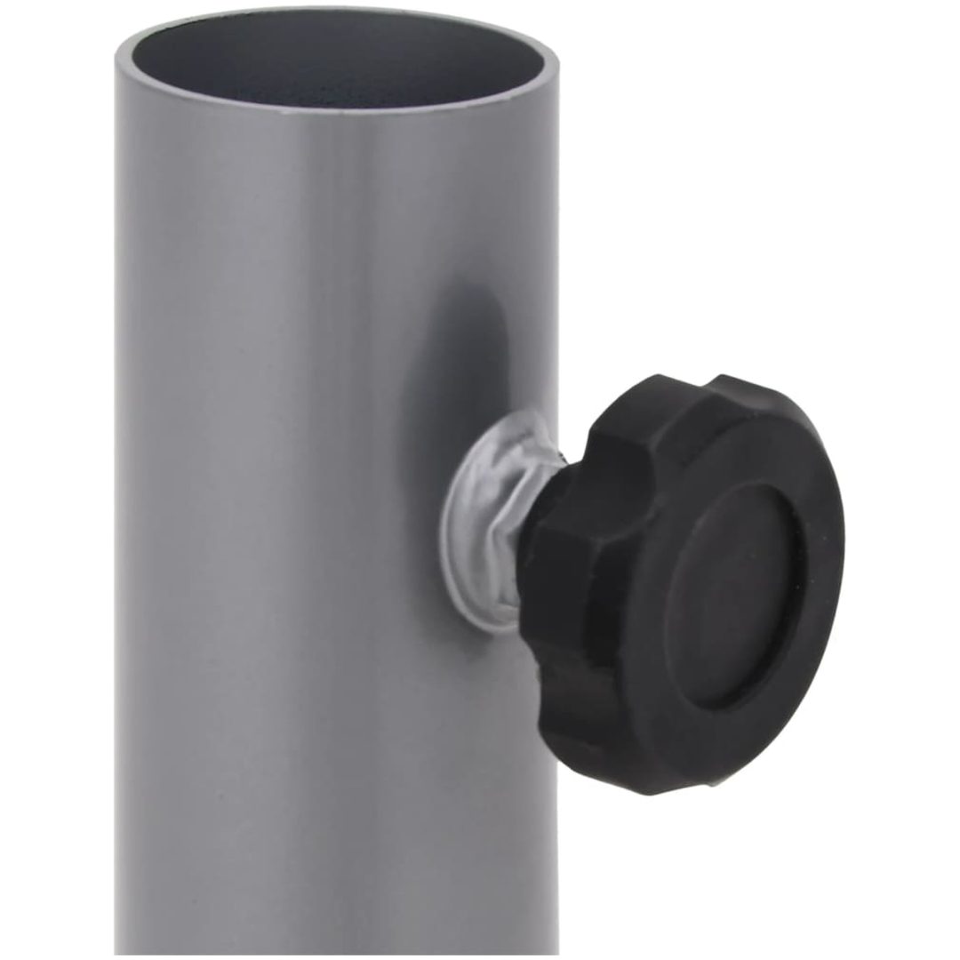 Parasollfot för ⌀32/34/38 mm stolpe silver stål vidaXL – bild 5