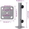 Parasollfot för ⌀32/34/38 mm stolpe silver stål vidaXL – miniatyr 6