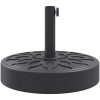 Parasollfot för ⌀38 / 48 mm stolpar 25 kg rund vidaXL – miniatyr 5