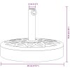 Parasollfot för ⌀38 / 48 mm stolpar 25 kg rund vidaXL – miniatyr 8