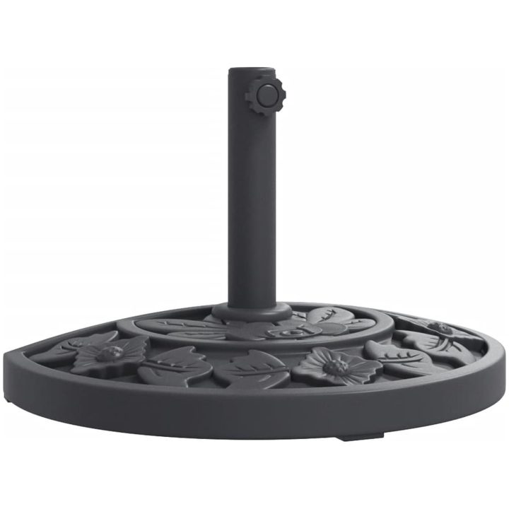 Parasollfot för ⌀38 / 48 mm stolpar 9 kg halvrund vidaXL – bild 2